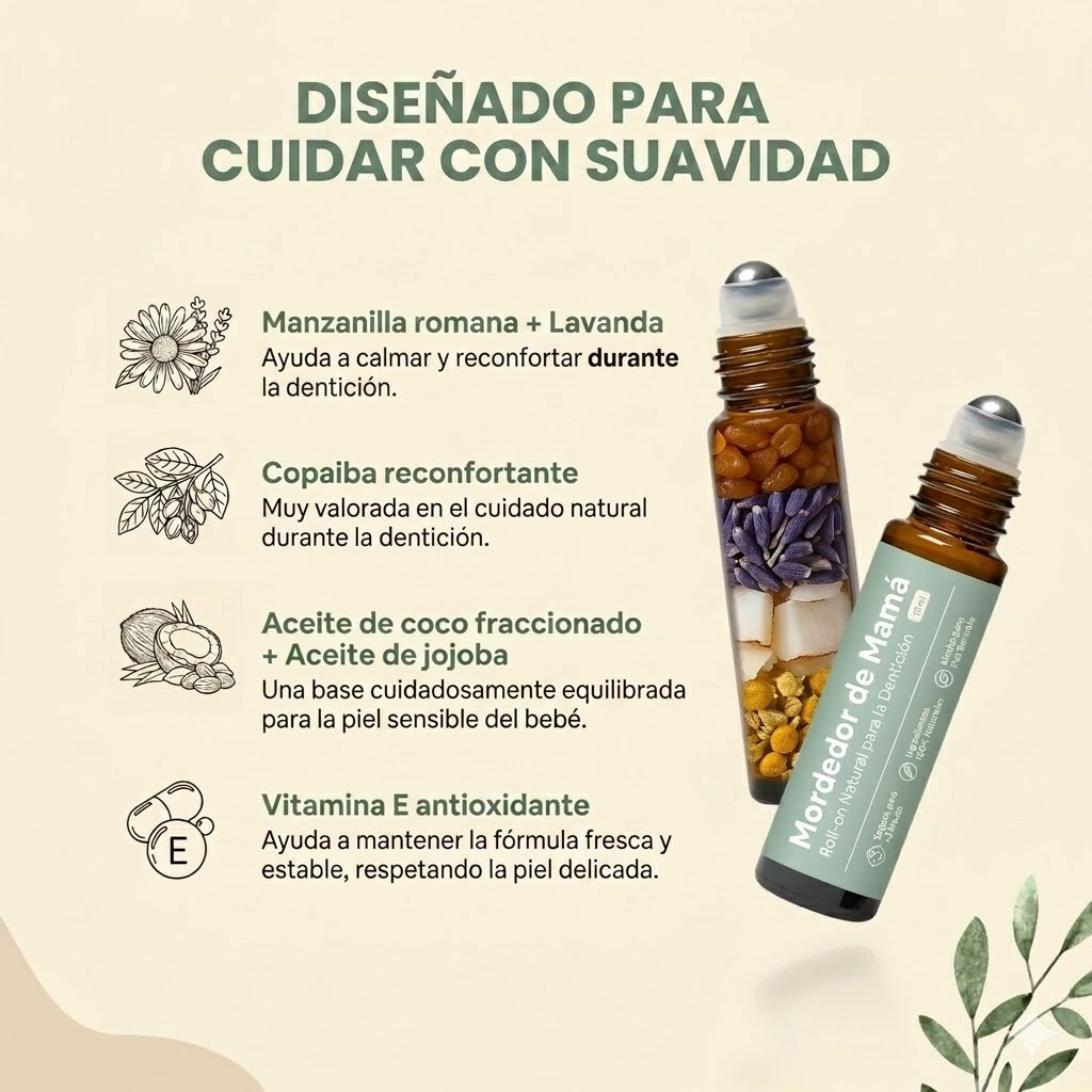 Alivio suave para la dentición de tu bebé